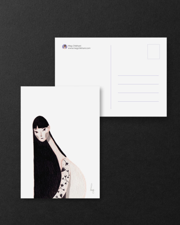 ink-flower-postcard-shop-meg-chikhani_2 ink-flower-postcard-shop-meg-chikhani_2