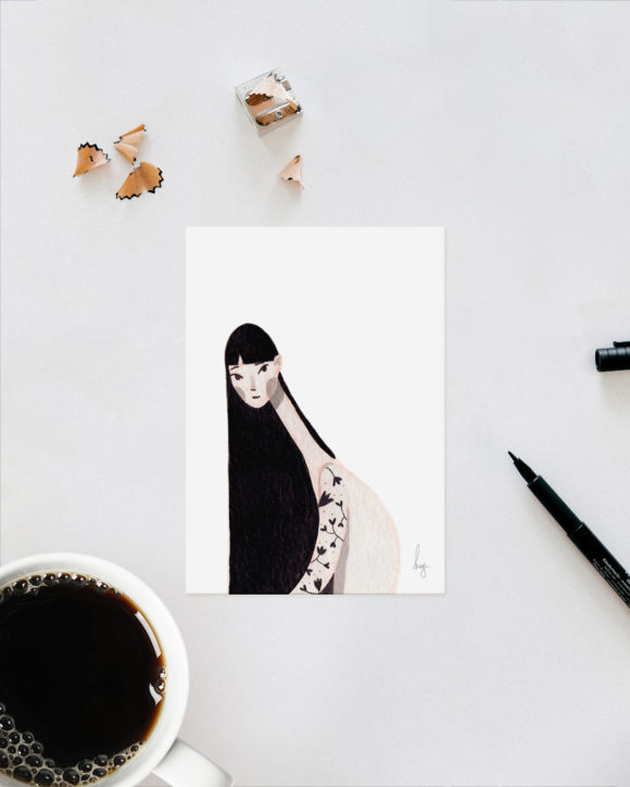 ink-flower-postcard-shop-meg-chikhani_3 ink-flower-postcard-shop-meg-chikhani_3